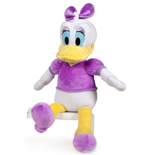 Peluche Daisy Disney de 38 cm signée PLAY BY PLAY, vue de face sur fond blanc.