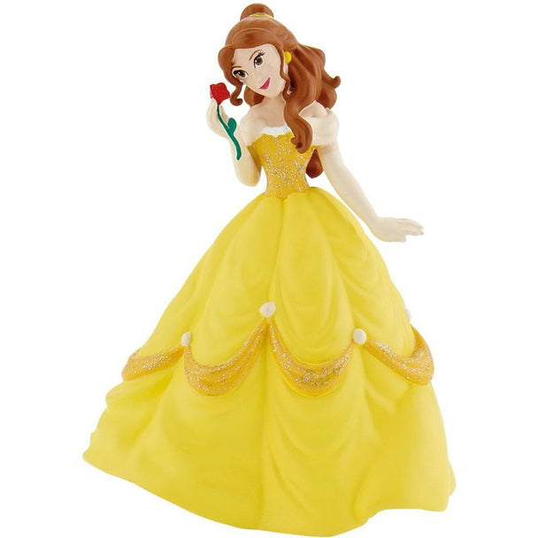 Figurine Bella 10 cm de BULLYLAND inspirée de Disney La Belle et la Bête, vue de face avec détails soignés