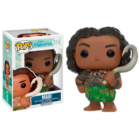 Figurine POP Funko Maui de 10 cm en vinyle, présentée dans sa boîte cadeau officielle