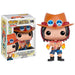 Figurine Funko POP Portgas D. Ace de One Piece vue de face avec détails précis et couleurs vives