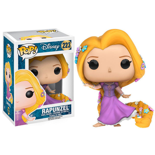 Figurine POP Funko Rapunzel Disney Princess de 9 cm en vinyle, présentée dans sa boîte cadeau officielle