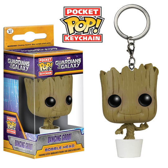 Porte-clés Baby Groot Guardians of the Galaxy en vinyle de 4 cm avec détails soignés