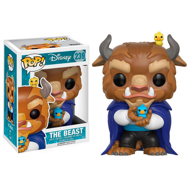 Figurine Funko POP Winter Beast de Beauty and The Beast de face, hauteur 9 cm dans sa boîte cadeau