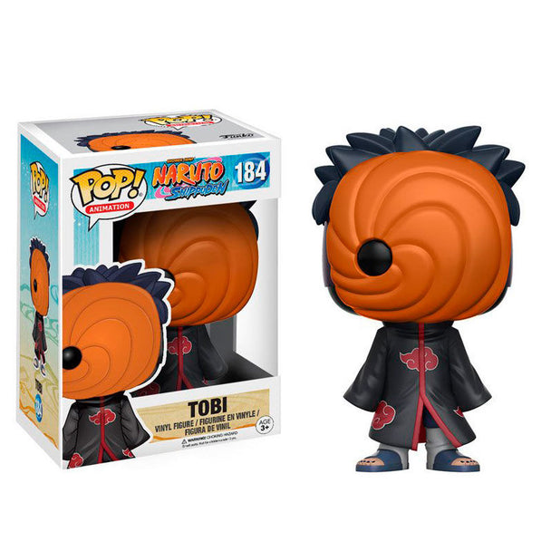 Figurine Funko POP Tobi de Naruto Shippuden en vinyle de 9 cm dans sa boîte cadeau originale.
