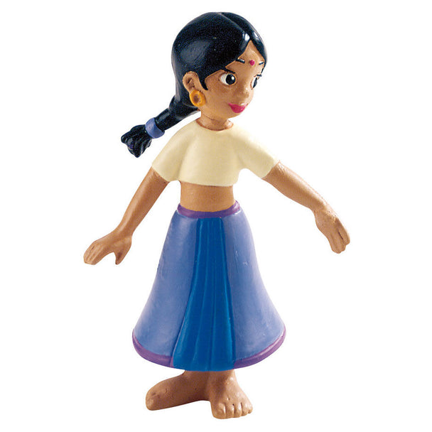 Figurine Shanti 7 cm de Disney Le Livre de la Jungle par BULLYLAND, vue de face avec détails colorés.