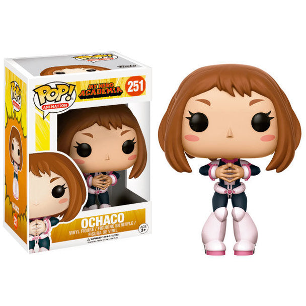 Figurine Funko POP Ochaco Uraraka de My Hero Academia en vinyle de 9 cm dans sa boîte cadeau colorée