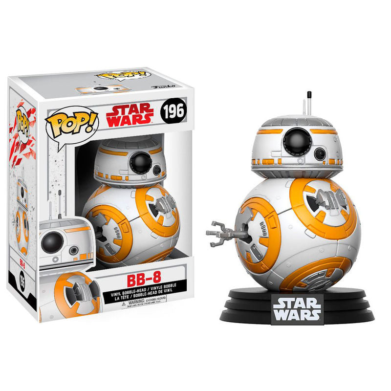 Figurine Funko POP BB-8 en vinyle de 9 cm issue de Star Wars The Last Jedi dans sa boîte cadeau officielle