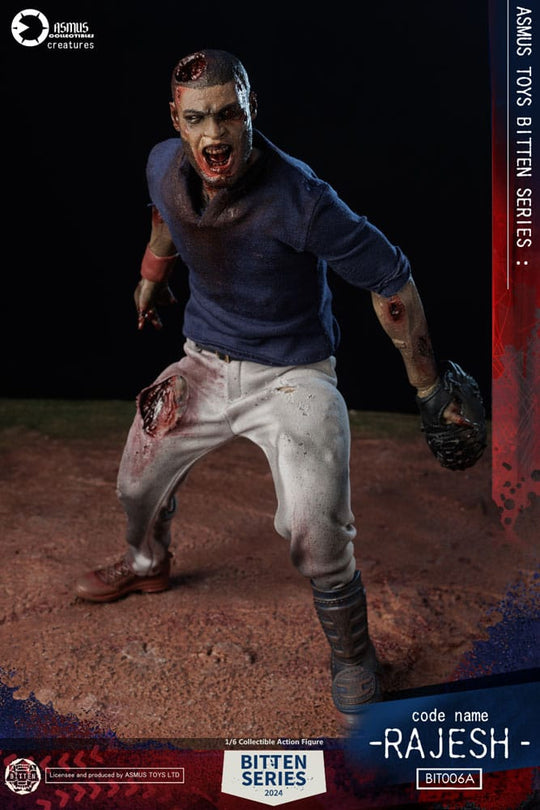 Vue latérale de la figurine Bitten Rajesh 1/6, articulée