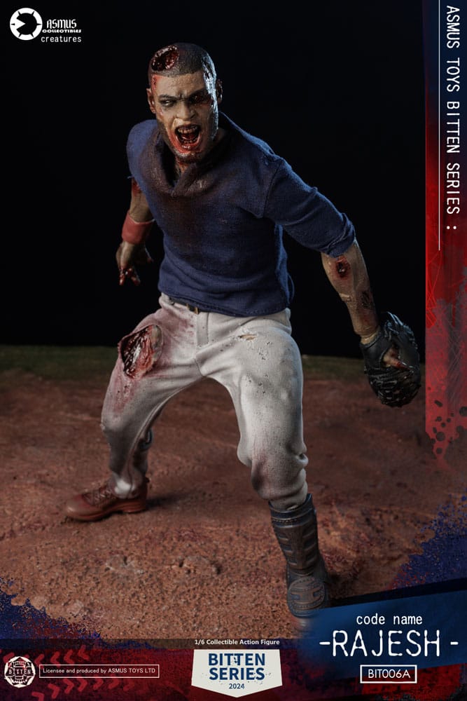 Vue latérale de la figurine Bitten Rajesh 1/6, articulée