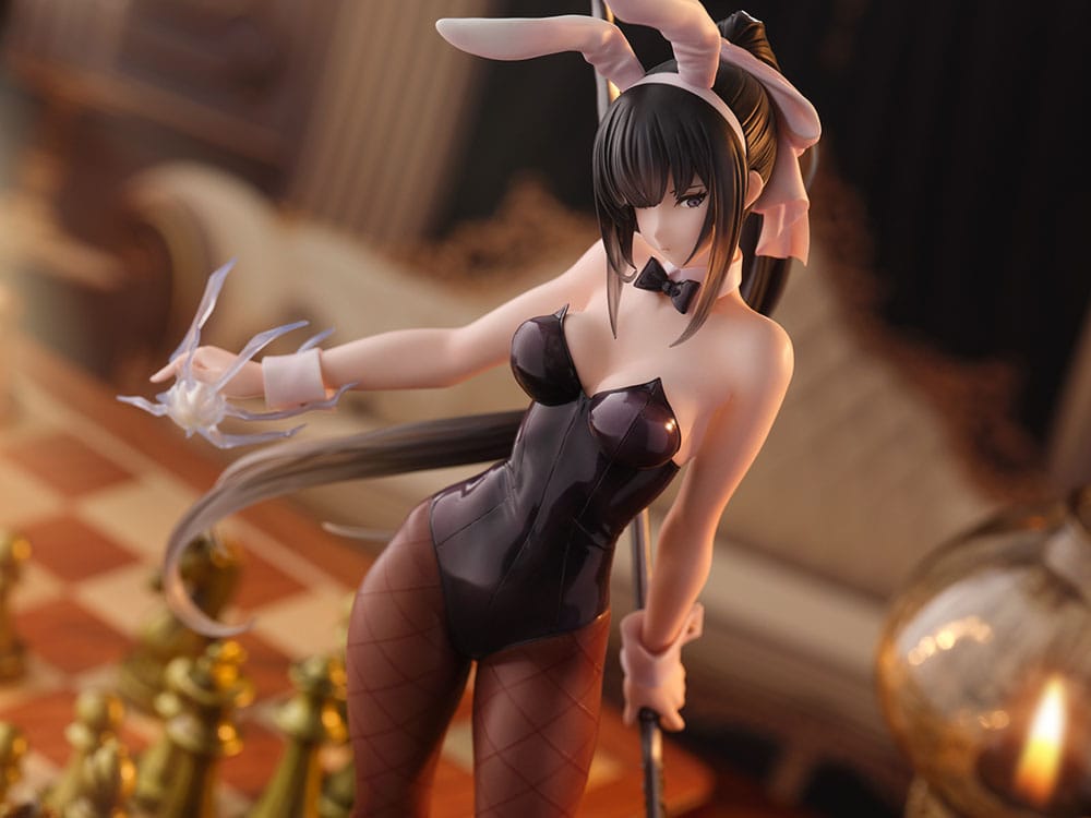 Statuette Overlord Narberal Gamma Bunny Girl en situation, angle dynamique