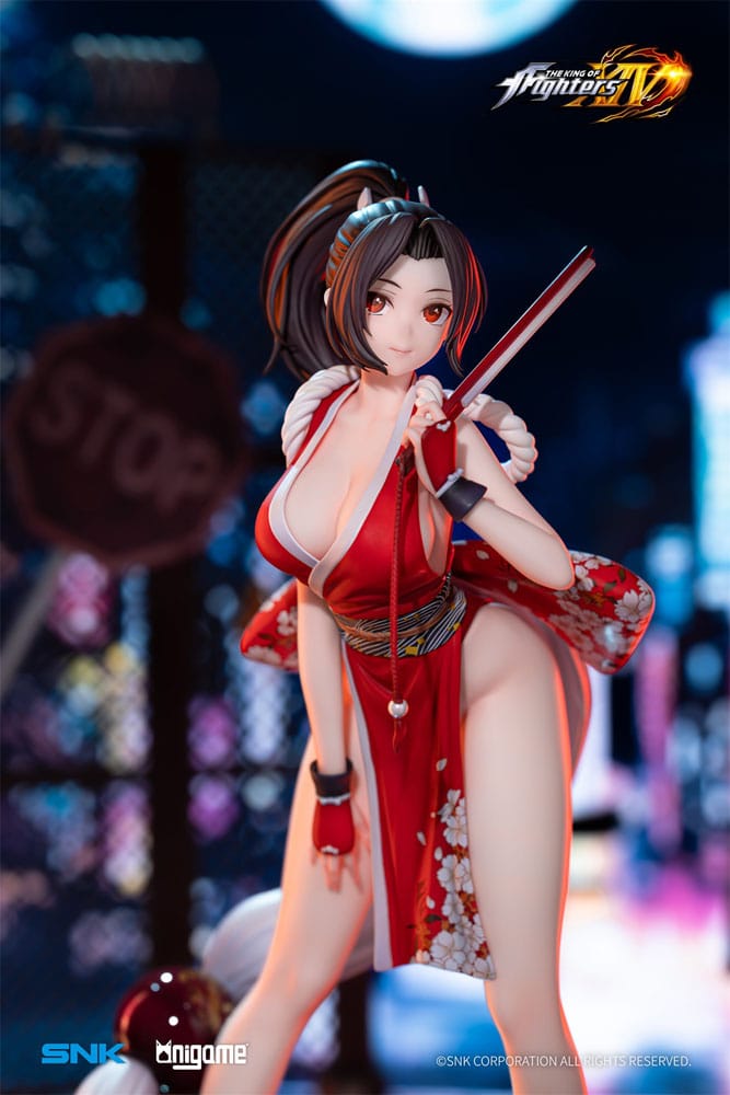Mai Shiranui KOF XIV statuette 30 cm, focus sur les mains