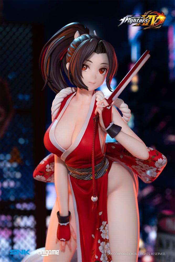 Statuette Mai Shiranui KOF XIV AniGame, angle de vue artistique