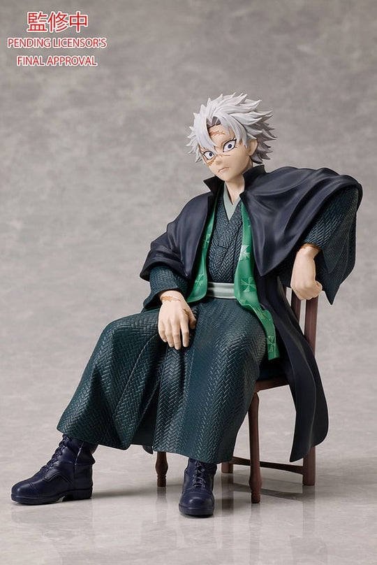 Figurine PVC Sanemi Shinazugawa Kimetsu no Yaiba en posture d'attaque