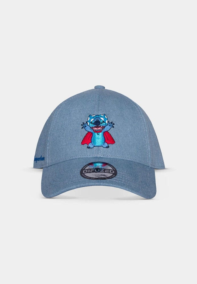 Casquette baseball Difuzed Lilo & Stitch Stitch Hero, vue de face avec le design de Stitch