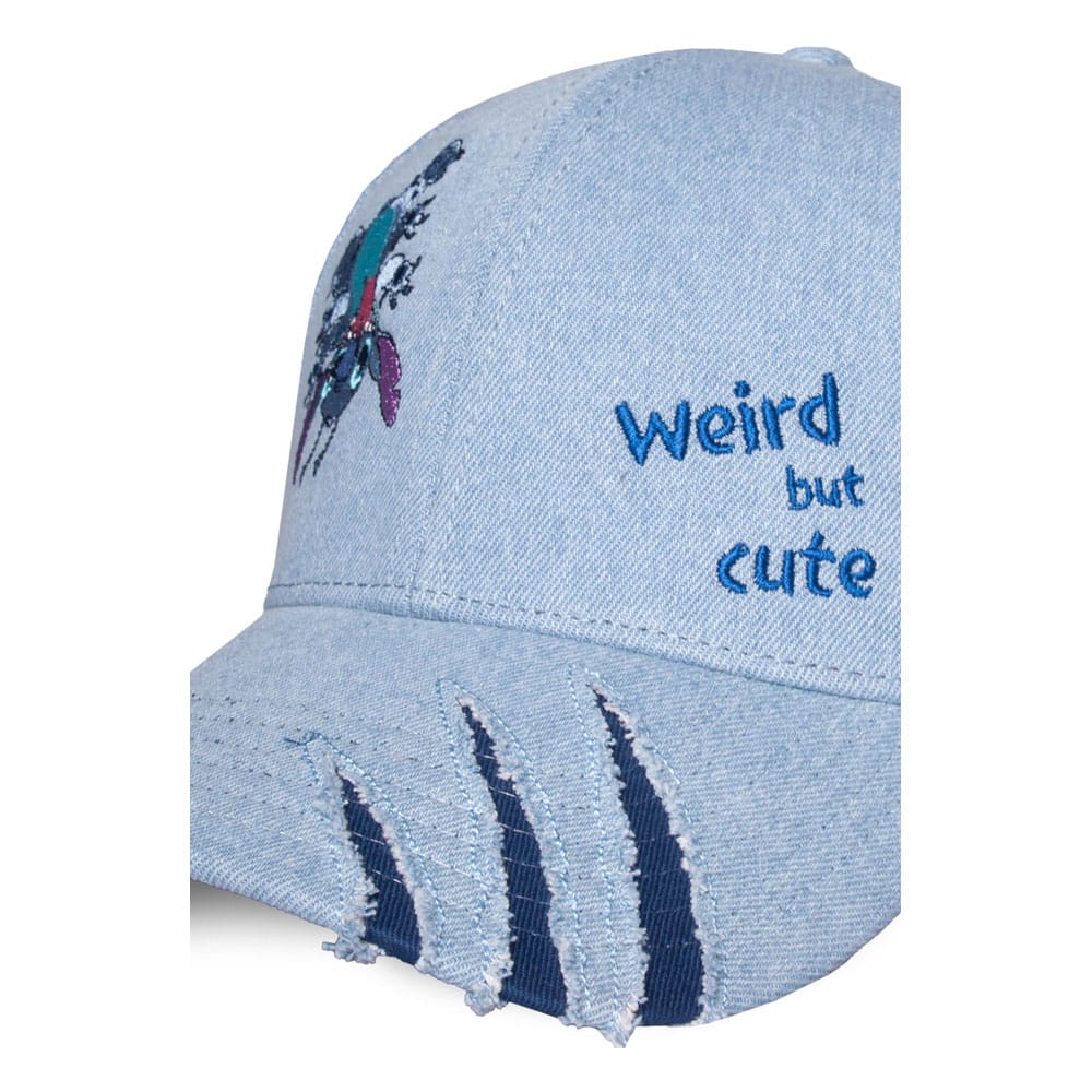 Casquette baseball Lilo & Stitch Weird Stitch Difuzed vue de dos avec réglage