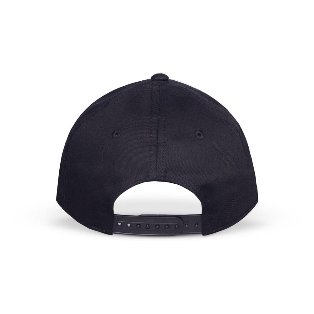 Détail du logo Chainsaw Man brodé sur la casquette Difuzed