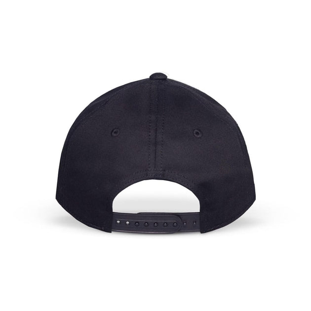 Détail du logo Chainsaw Man brodé sur la casquette Difuzed