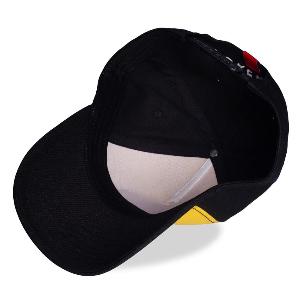 Casquette Pokémon Pikachu Difuzed vue de profil, montrant la qualité du tissu