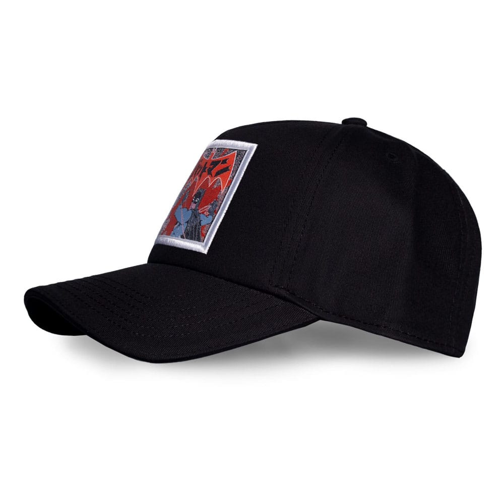 Casquette Batman Comic Difuzed portée par une personne, style décontracté