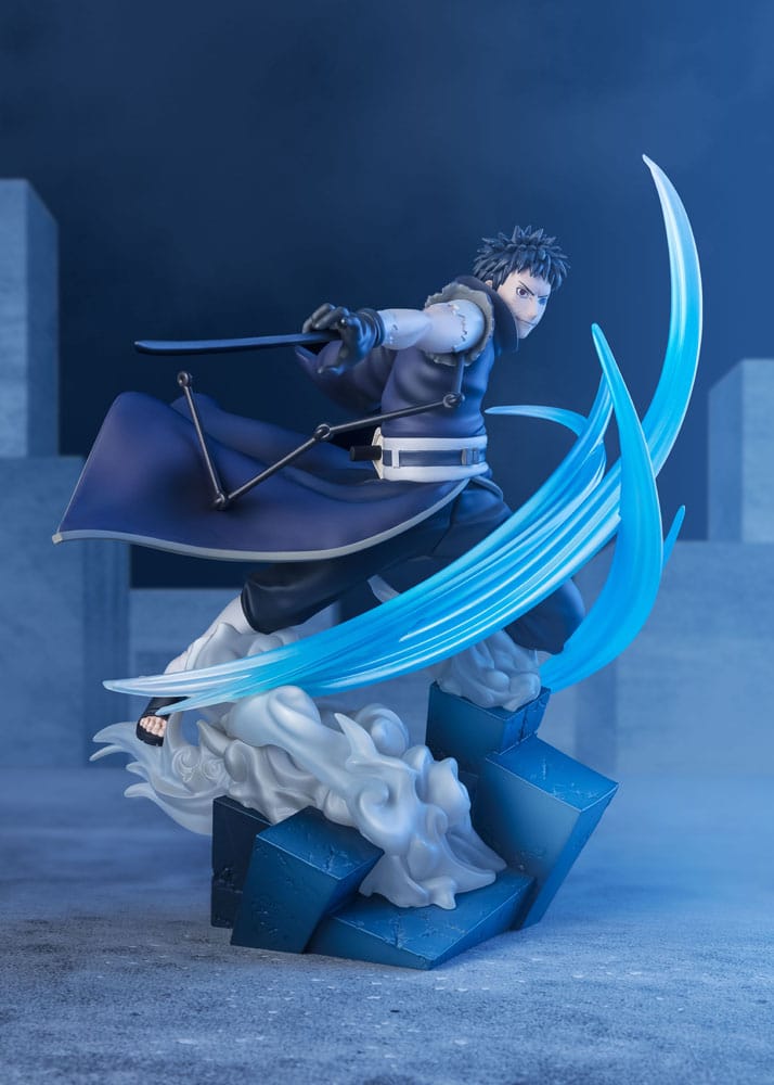 Statuette Obito Uchiha 21 cm avec effets de combat, Naruto Shippuden