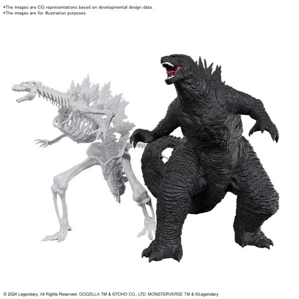 Maquette Godzilla x Kong: The New Empire de Bandai, vue détaillée du Roi des Monstres