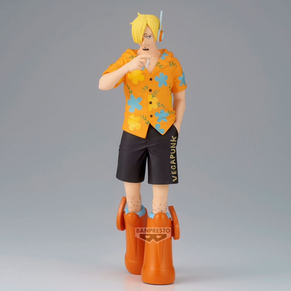 Détail du visage de la statuette Sanji Egghead Banpresto