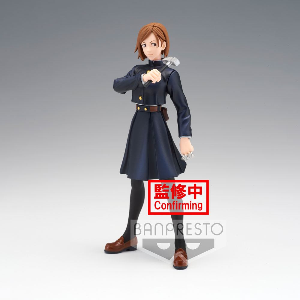 Statuette Nobara Kugisaki Jukon No Kata de face, prête au combat, par Banpresto
