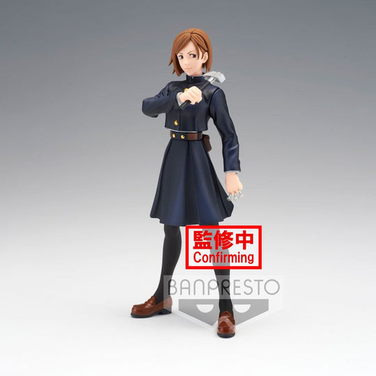 Statuette Nobara Kugisaki Jukon No Kata de face, prête au combat, par Banpresto