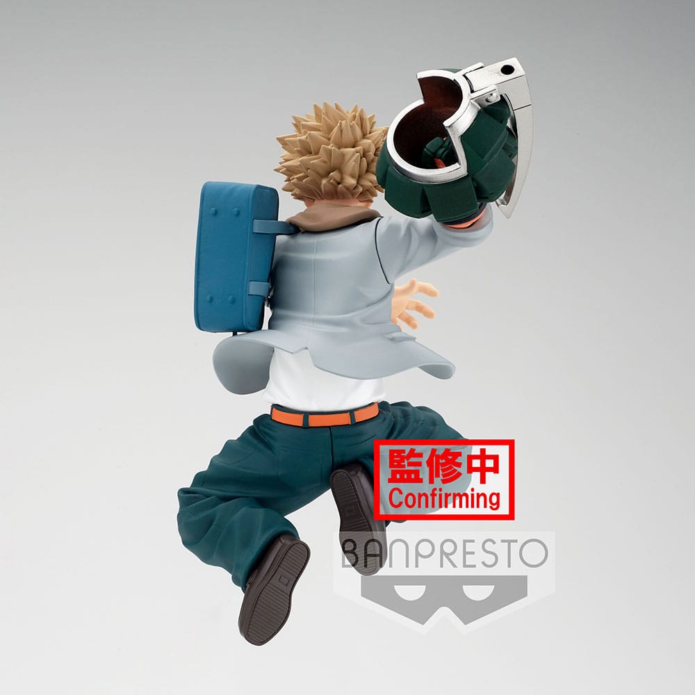 Statuette My Hero Academia Katsuki Bakugo Bravegraph Vol. 3 Banpresto 12cm sur socle, vue de face