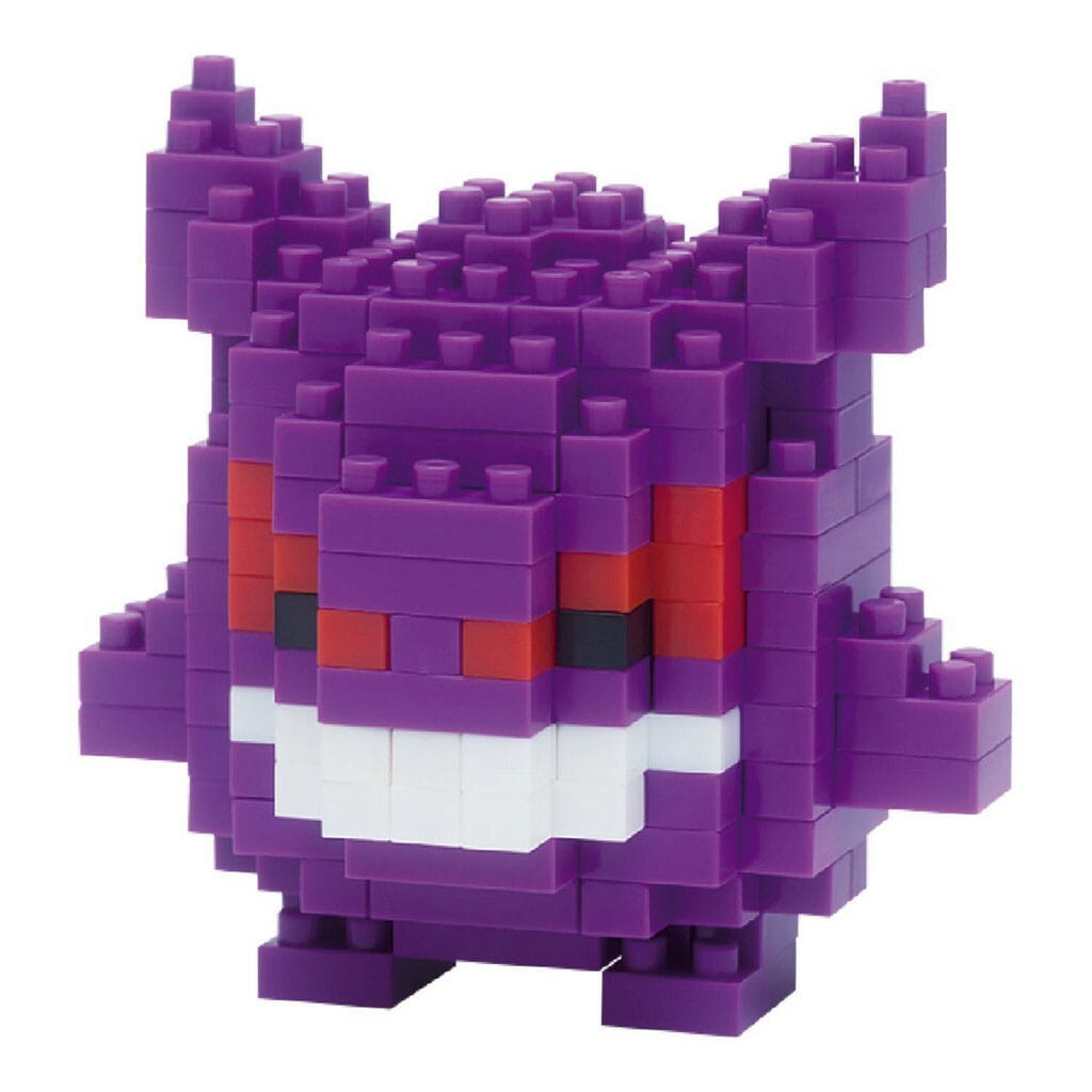 Nanoblock Pokémon Gengar assemblé, vue de face