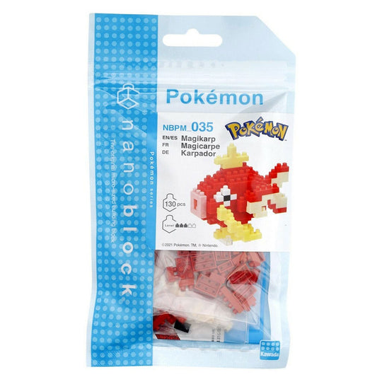 Nanoblock Pokémon Magicarpe assemblé, vue de face