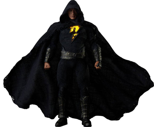Figurine Black Adam Beast Kingdom posant avec un effet de puissance, éclairage LED