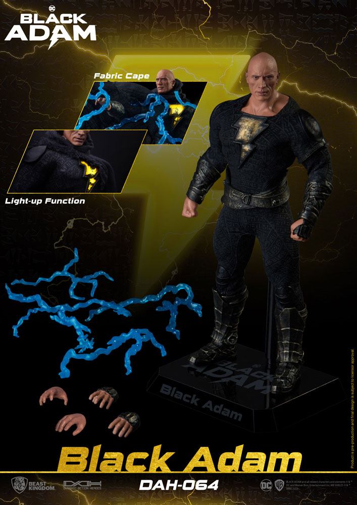 Détail des articulations du bras de la figurine Black Adam Beast Kingdom