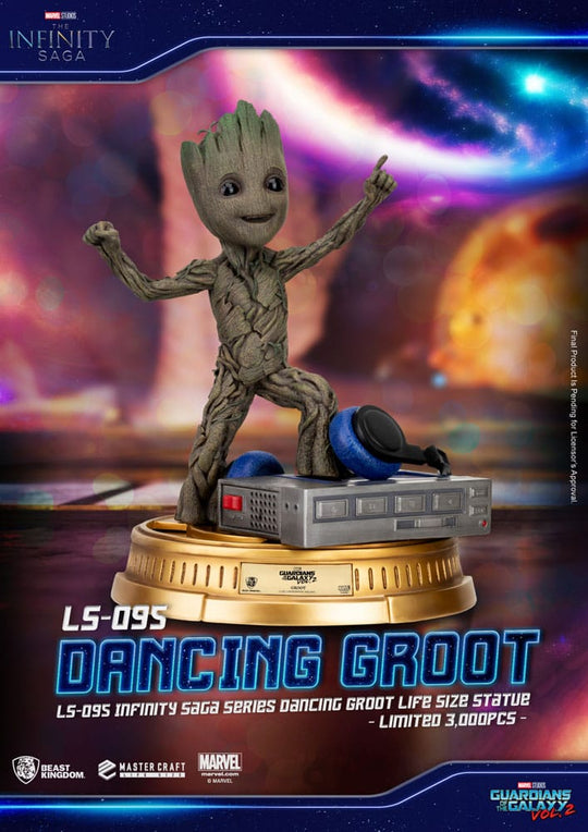 Statuette Dancing Groot 1/1 Beast Kingdom en pleine danse