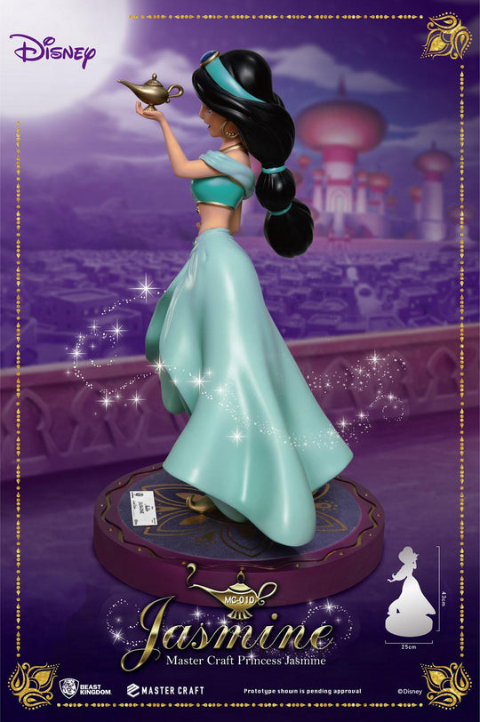 Statuette Disney Jasmine 38cm, montrant la posture et le mouvement