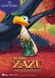 Statuette Zazu Master Craft Beast Kingdom de profil, montrant les détails des ailes