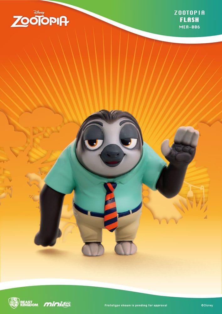 Figurine Zootopie Mini Egg Attack Chef Bogo sur socle