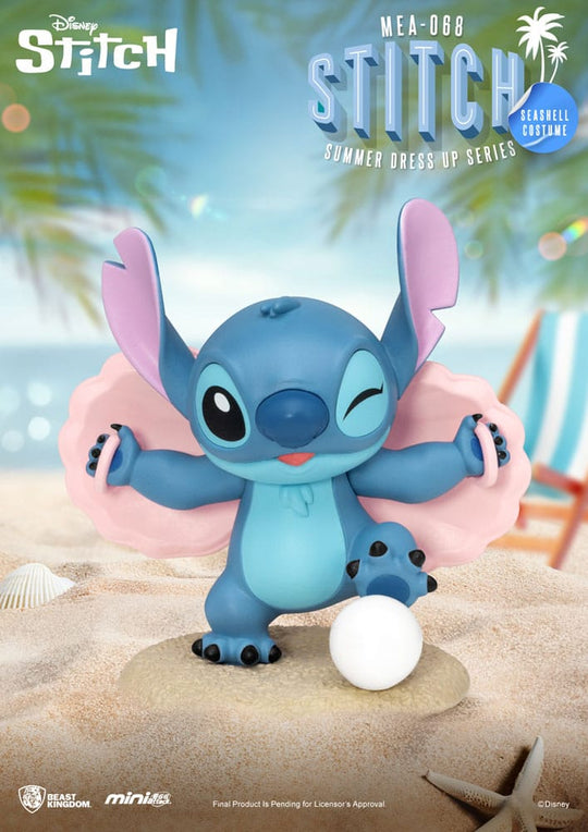 Figurine Stitch Mini Egg Attack en maillot de bain avec bouée