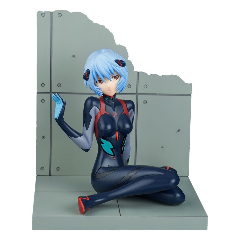 Statuette Rei Ayanami Evangelion 4.0 Plugsuit Ver. 1/7, vue frontale détaillée