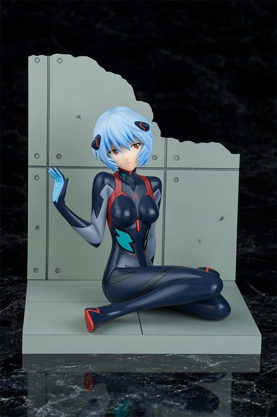 Rei Ayanami en Plugsuit, statuette Evangelion 4.0, profil gauche