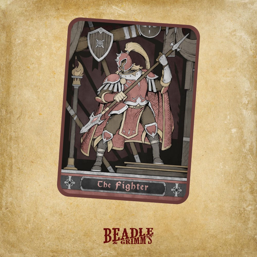 Pack de 15 dés RPG Fighter Beadle & Grimm's en résine pour D&D 5e et Pathfinder