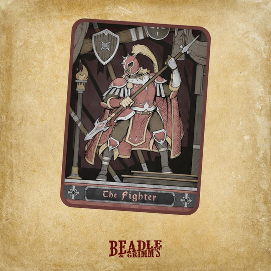 Pack de 15 dés RPG Fighter Beadle & Grimm's en résine pour D&D 5e et Pathfinder