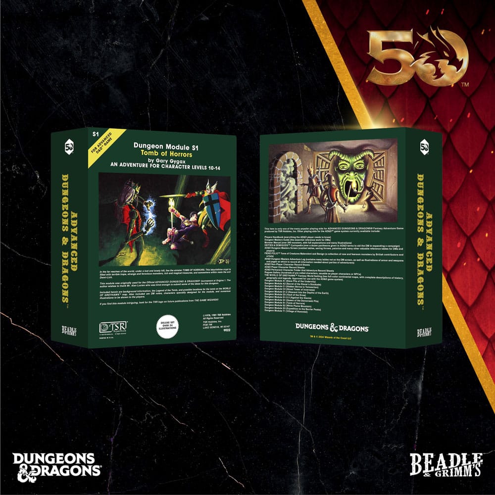 Set complet de dés D&D Classic Module Tomb of Horrors