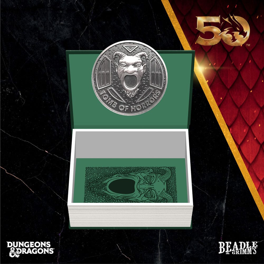 Dés D&D Tomb of Horrors avec logo Beadle & Grimm's