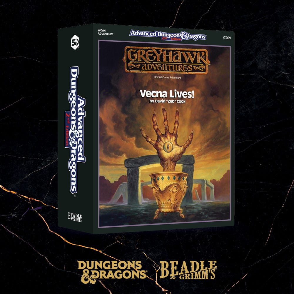Pack de 7 dés D&D Vecna Lives en résine Beadle & Grimm's