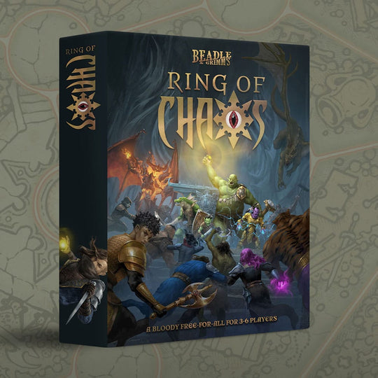 Ring of Chaos - illustration de la boîte du jeu de plateau RPG Beadle & Grimm's