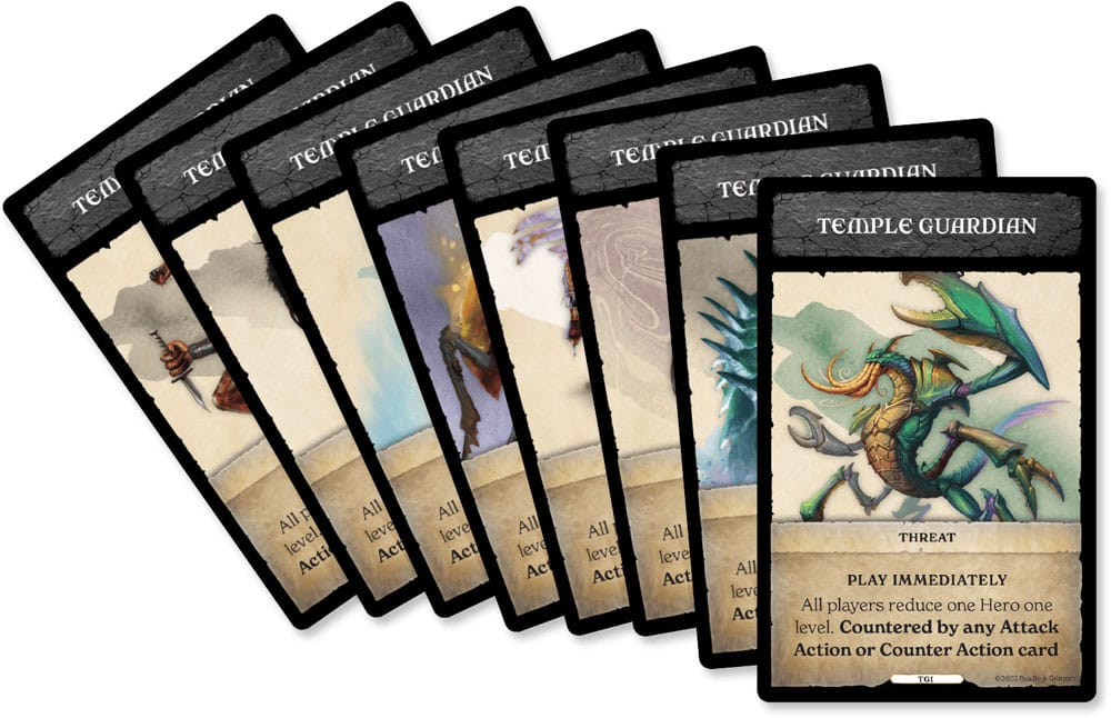 L'ensemble des composants du jeu Ring of Chaos de Beadle & Grimm's