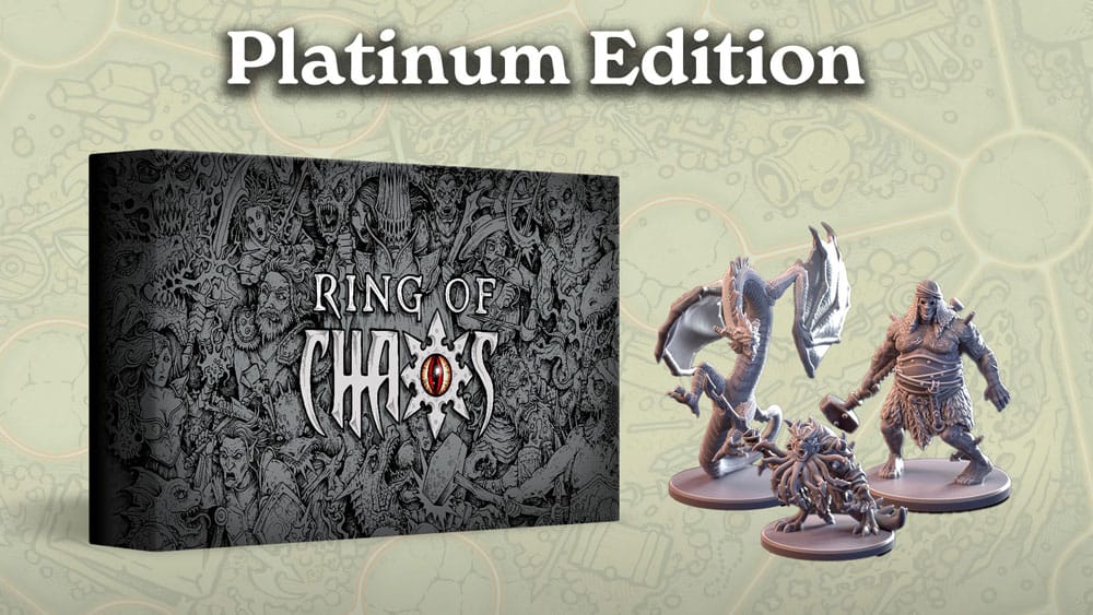 Boîte du jeu Ring of Chaos Platinum Edition, vue frontale