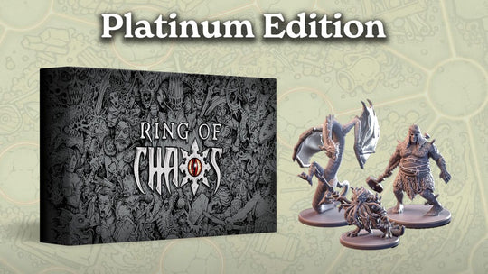 Boîte du jeu Ring of Chaos Platinum Edition, vue frontale