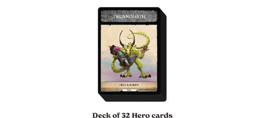 Gros plan sur le livre de règles de 20 pages de Ring of Chaos